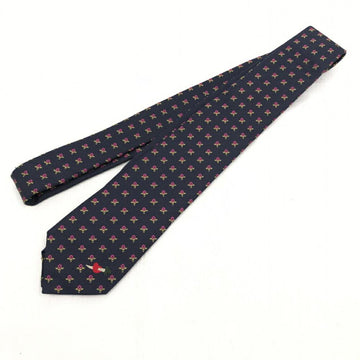 GUCCI flower heart tie navy