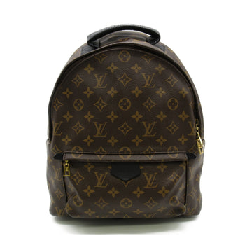 LOUIS VUITTON Palm Springs Backpack Brown Black Monogram PVC coated canvas M44874