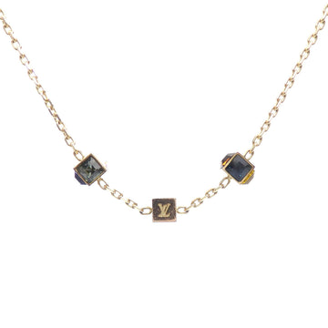 LOUIS VUITTON Collier Gamble Necklace Women's M66829 Chain Gold Multicolor