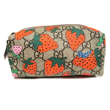 GUCCI GG Supreme Strawberry 576217 Brand Accessories Pouch Ladies Bag