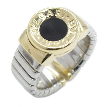 BVLGARI Tubogas Onyx Ring Ring Black K18 [Yellow Gold] Onyx Black