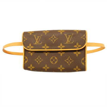 LOUIS VUITTON Waist Bag Monogram Pochette Florentine M51855 Brown Ladies