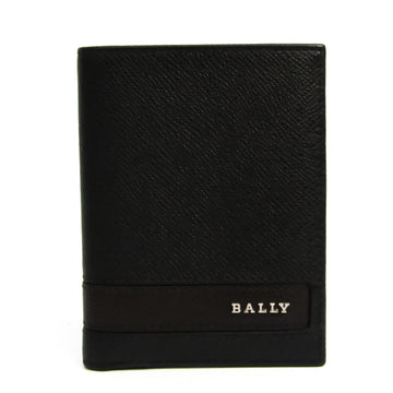 BALLY LABIE Men's Embossed Calf Leather Bill Wallet [bi-fold] Black