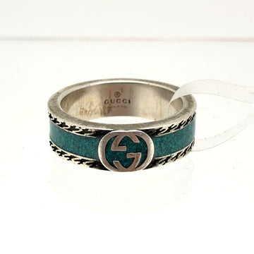 GUCCI Ring Turquoise Silver SV925 No. 12 Women's Accessory