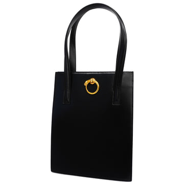 CARTIERAuth  Panthere Tote Bag Women's Leather Tote Bag Black