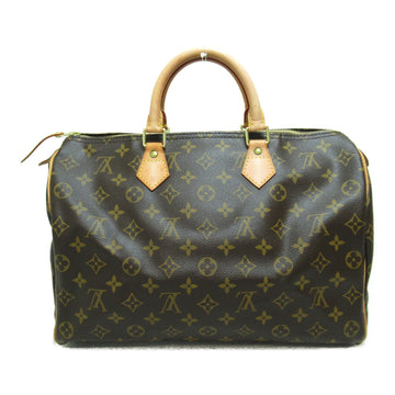 LOUIS VUITTON Speedy 35 Brown Monogram PVC coated canvas M41524