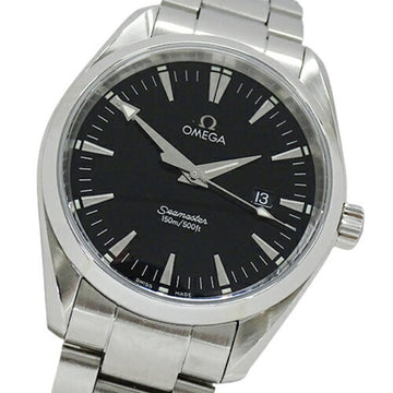 Omega Seamaster Aqua Terra 2517.50 watch men's date 150m quartz stainless steel silver black polished