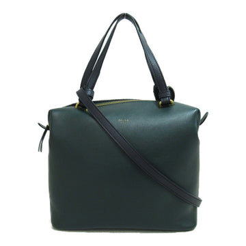 CELINE Small Soft Cube Shoulder Bag Green leather 18161