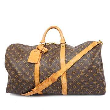 LOUIS VUITTONAuth  Monogram Keepall Bandouliere 55 M41414 Men,Women,Boston Bag