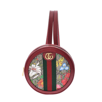 Gucci Offdia Mini Bag Pack Flora Beige / Red 598661 Women's PVC Calf Backpack Daypack