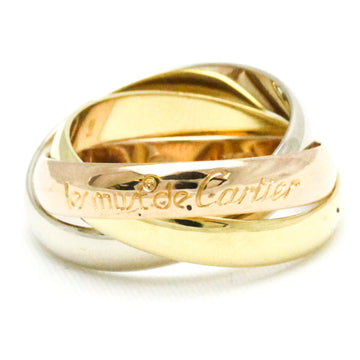 CARTIER Trinity Pink Gold [18K],White Gold [18K],Yellow Gold [18K] Fashion No Stone Band Ring Gold