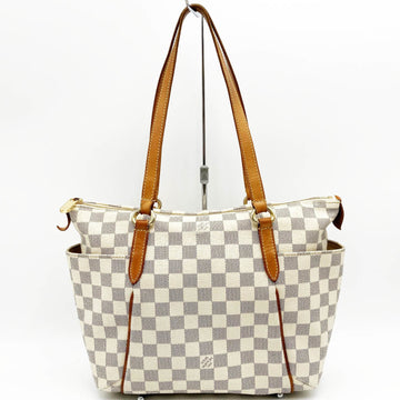 LOUIS VUITTON Totally PM Damier Azur Tote Bag Shoulder White PVC Women's N51261 USED