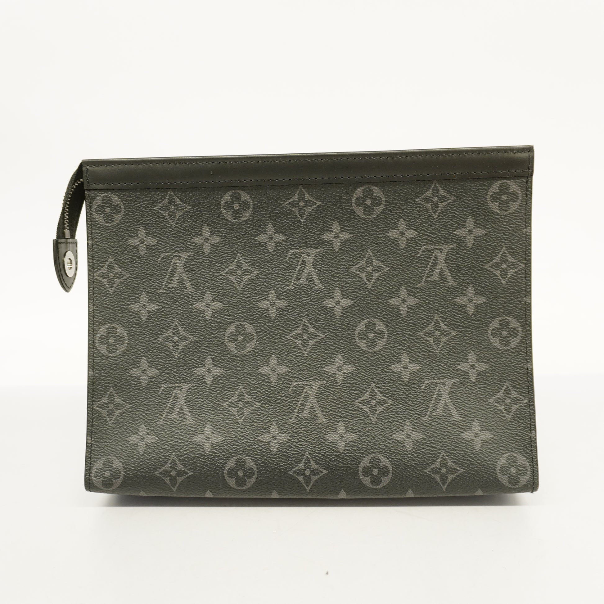 Black Louis Vuitton Monogram Eclipse Pochette Voyage MM Clutch Bag