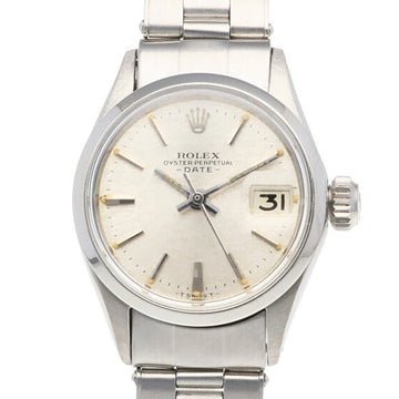 ROLEX Date Watch Stainless Steel 6516 Automatic Ladies  No. 19 1966 Overhauled