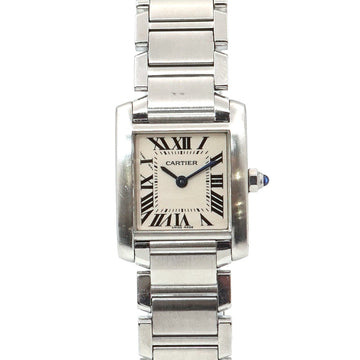 Cartier Tank Francaise SM W51008Q3 Ladies Watch Silver Dial Quartz