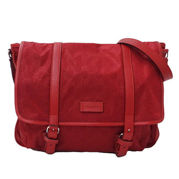 GUCCI Bag Ladies GG Shoulder Nylon Red 510334