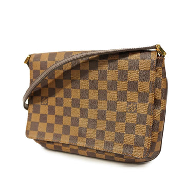 LOUIS VUITTON Shoulder Bag Damier Musette Tango Short Strap N51255 Ebene Ladies