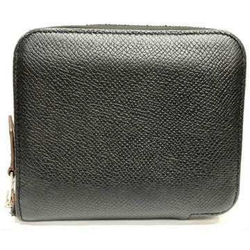 HERMES Azap Compact Silk-in AC Round Zipper Wallet Coin Case Ladies