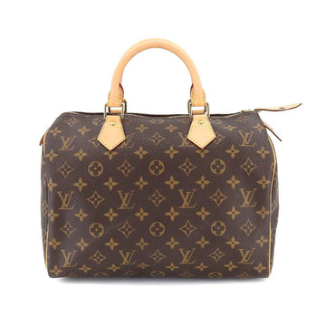 LOUIS VUITTON Monogram Speedy 30 Hand Bag Brown M41526 Gold Hardware