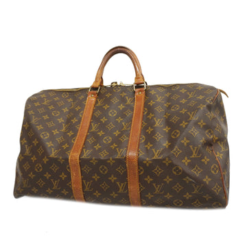 LOUIS VUITTONAuth  Monogram Keepol 50 M41426 Men,Women,Unisex Boston Bag