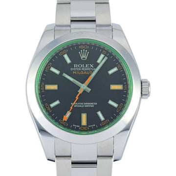 ROLEX Milgauss 116400GV black dial watch men