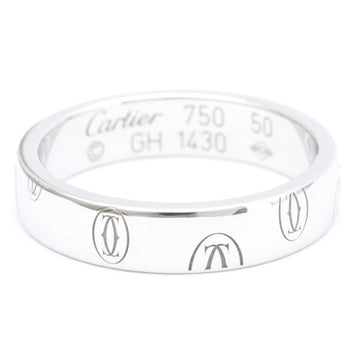 CARTIERPolished  Happy Birthday Ring 18K White Gold Band Ring BF561241