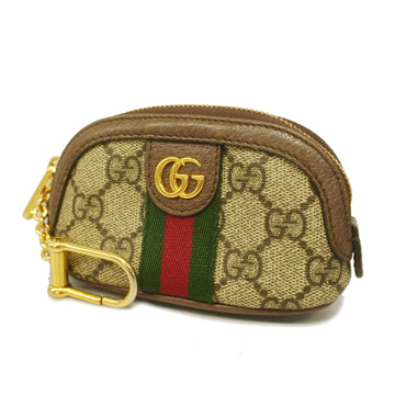 GUCCIAuth  Sherry Line 625707 Women's GG Supreme Pouch Beige,Brown