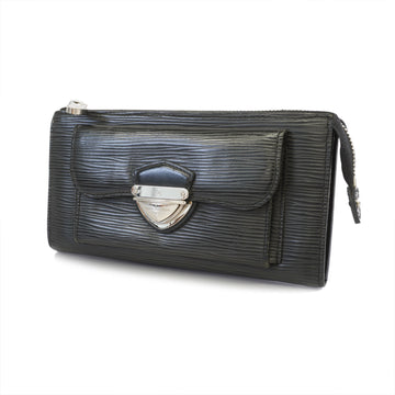 LOUIS VUITTONAuth  Epi Portefeuille Astrid M66592 Women's Long Wallet Noir