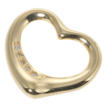TIFFANY open heart K18YG 5P diamond pendant top yellow gold &Co.