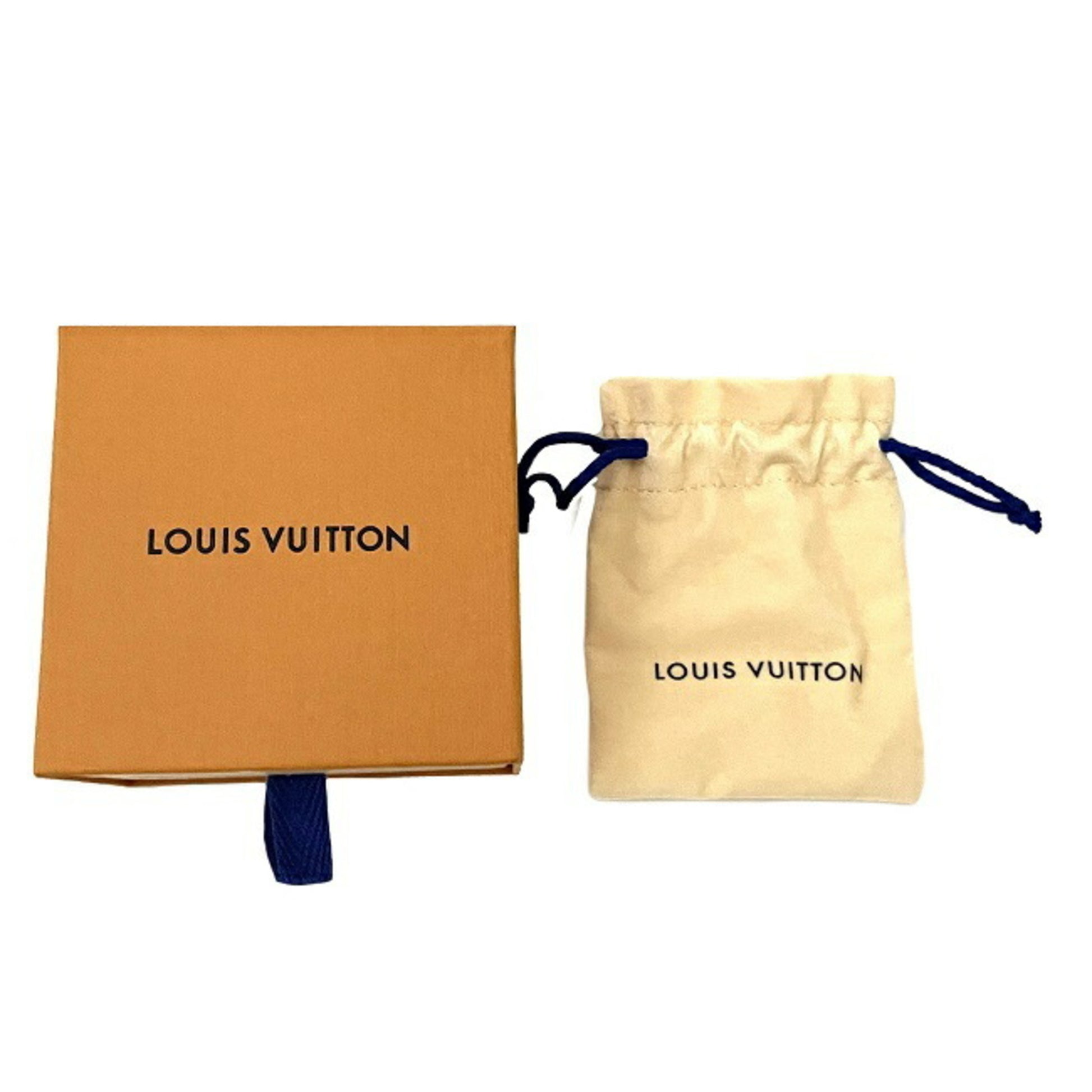 Authenticated Used Louis Vuitton LOUIS VUITTON Nano Gram Chua Name Tag  M63141 Necklace Pendant Gold x Silver 