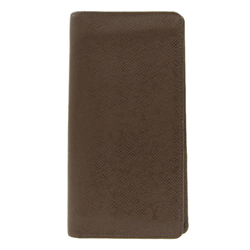 LOUIS VUITTON Taiga Portefeuille Brother Bifold Long Wallet Grizzly M32578