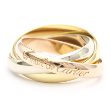 Cartier Trinity Pink Gold (18K),White Gold (18K),Yellow Gold (18K) Fashion No Stone Band Ring