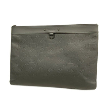 LOUIS VUITTON Clutch Bag Monogram Shadow Discovery M62903 Noir Men's