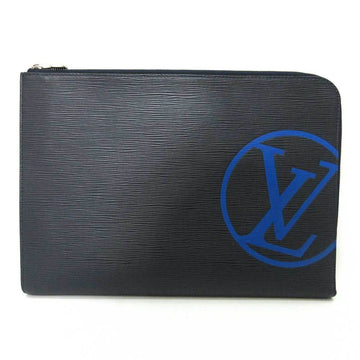 Louis Vuitton Bag Pochette Jules GM Blue Marine Navy Clutch Second LV Circle Men's Epi M68199