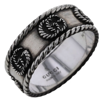 GUCCI Ring Double G Twist Silver 925 No. 23 Men's