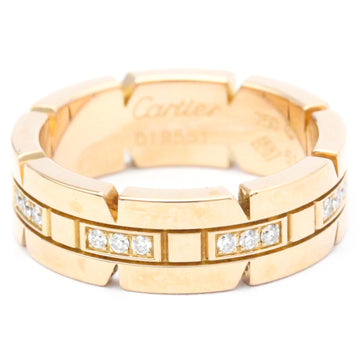 CARTIER Tank Francaise Pink Gold [18K] Fashion Diamond Band Ring Pink Gold