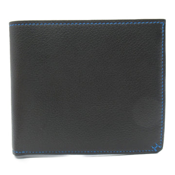 HERMES Portefeuil H Cellar Compact Wallet Black Evercolor leather leather