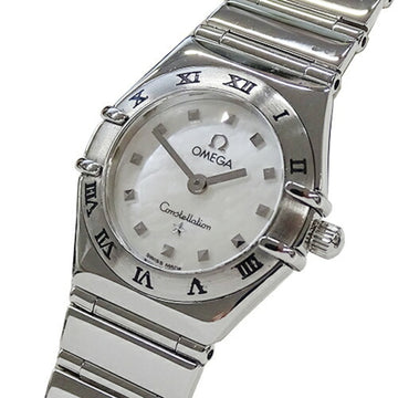 Omega Constellation Mini My Choice 1561.71 Watch Ladies Shell Quartz Stainless SS Polished