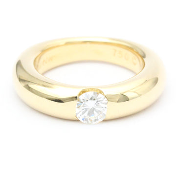 CARTIERPolished  Ellipse Ring #49 Diamond 0.4ct 18K Yellow Gold BF558860