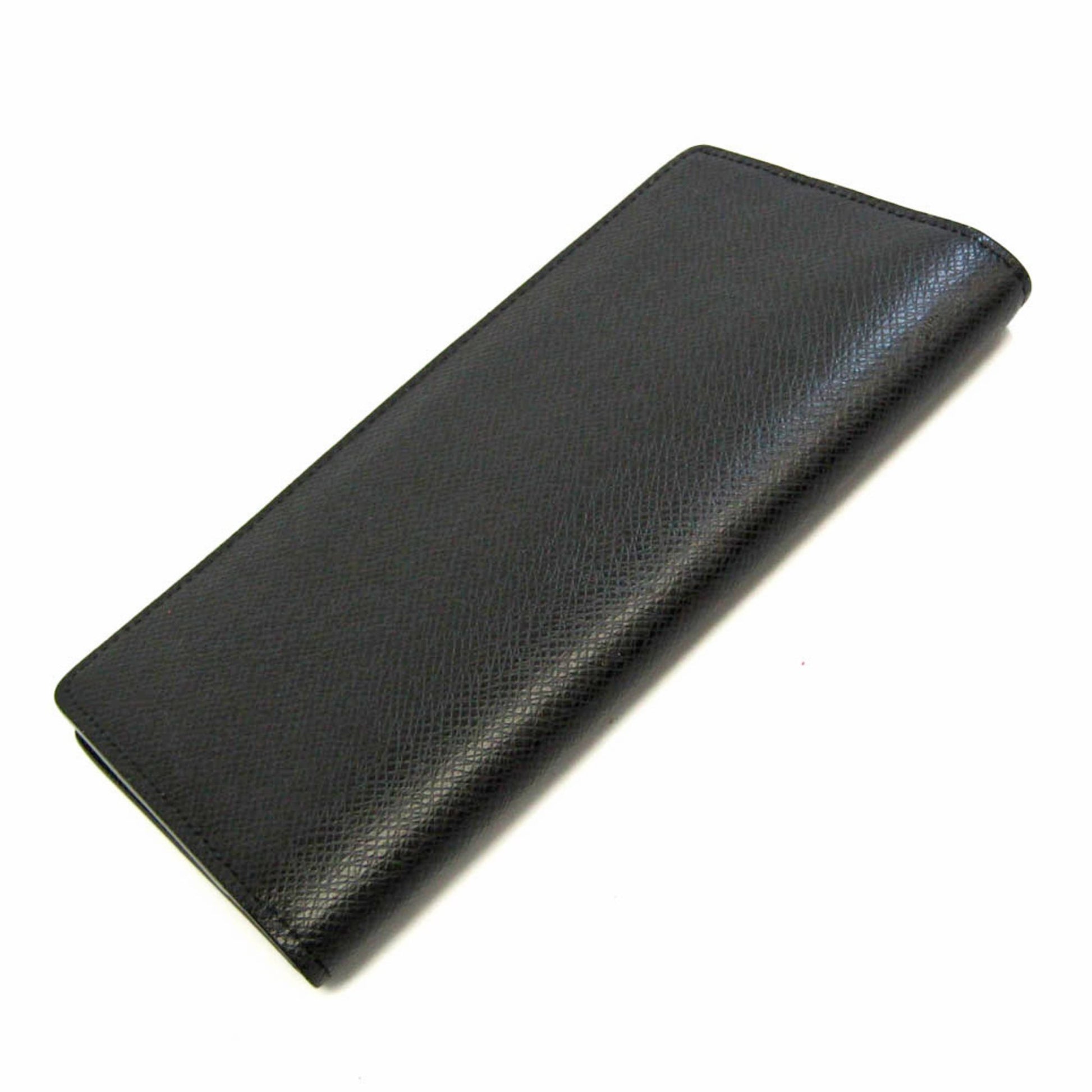 Louis Vuitton Taiga Brazza Wallet M30501 Men's Taiga Leather Long Wallet  (bi-fold) Noir