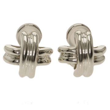 TIFFANY Signature Earrings Silver Ladies &Co.