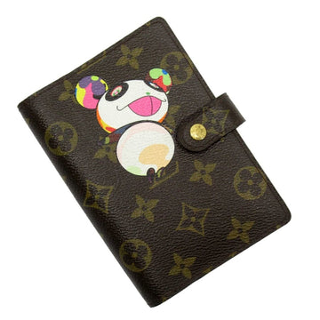 LOUIS VUITTON Notebook Cover Agenda Monogram Panda Takashi Murakami PM Canvas R20011