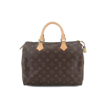 LOUIS VUITTON Monogram Speedy 30 Handbag Brown M41108 RFID Gold Hardware