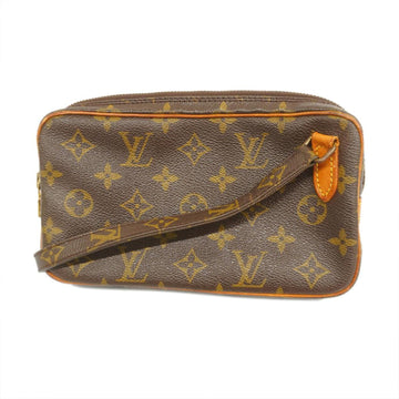 LOUIS VUITTON Shoulder Bag Monogram Pochette Marly Bandouliere M51828 Brown Ladies