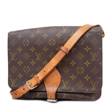 LOUIS VUITTON Shoulder Bag Monogram Cartesier GM M51252 Brown Ladies