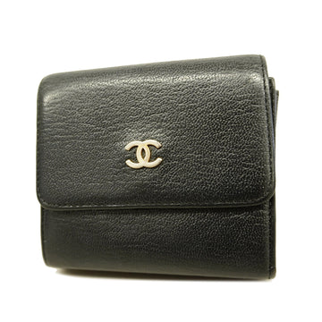 Chanel Women's Leather Wallet (tri-fold) Black