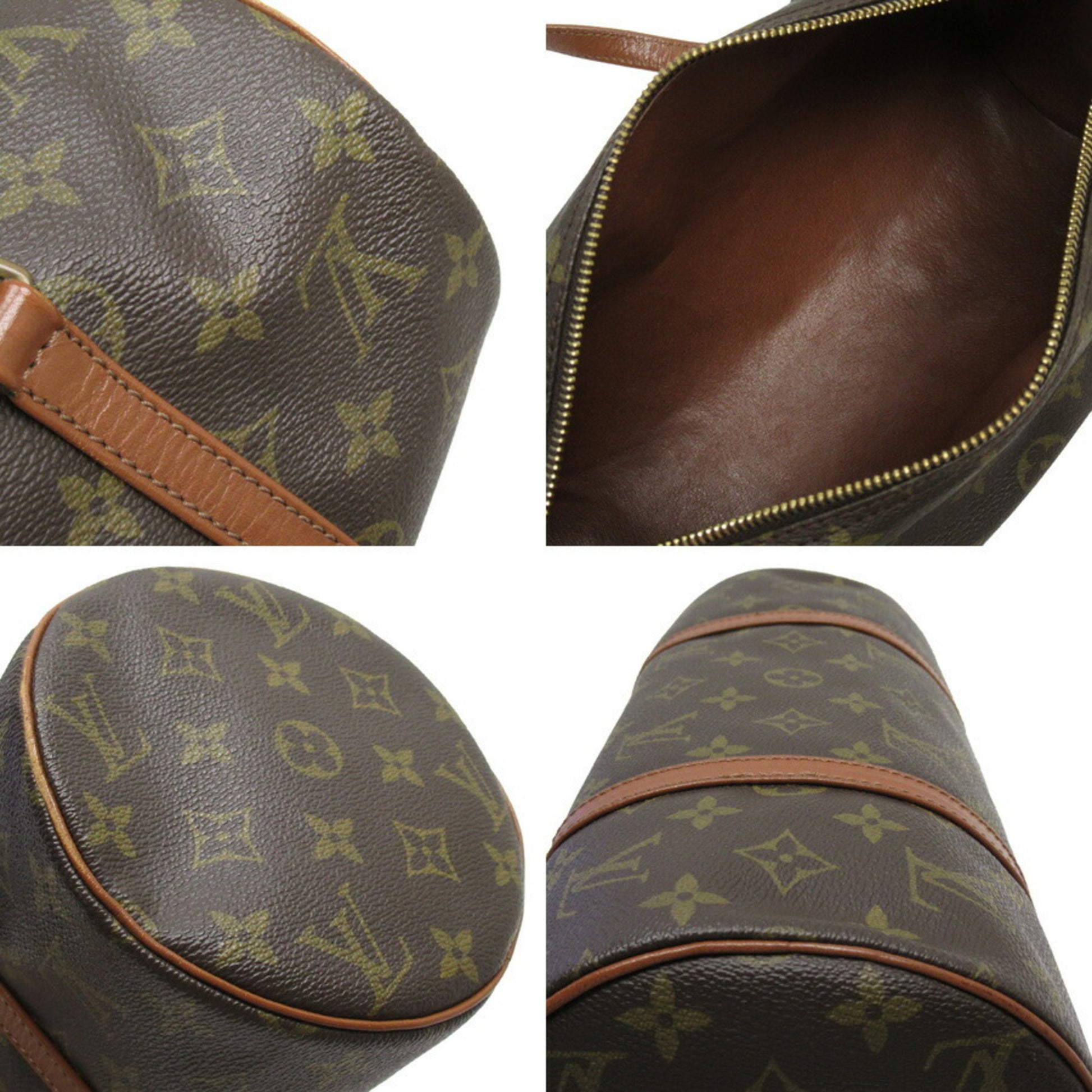 Authenticated Used Louis Vuitton Monogram Papillon 30 (Old) Handbag M51365  Brown PVC Leather Women's LOUIS VUITTON 