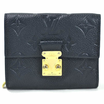 Louis Vuitton Tri-Fold Wallet Monogram Amplant Portofeuil Metis Noir Leather Ladies M80880