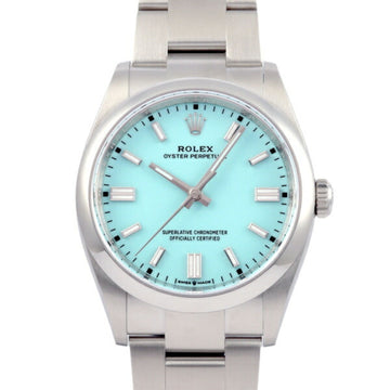 ROLEX Oyster Perpetual 36 126000 Turquoise Blue Dial Watch Men's