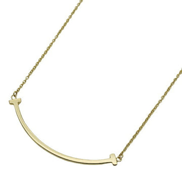 TIFFANY&Co. Necklace Women's Pendant 750YG T Smile Small Yellow Gold 60011679 Polished